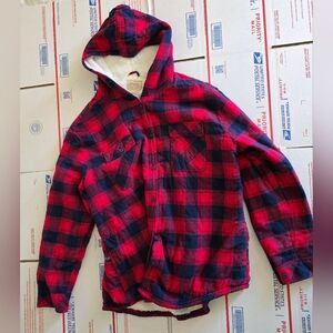 Boston Traders Red and Black Plaid Ski Jacket,  XXL NWT BT1